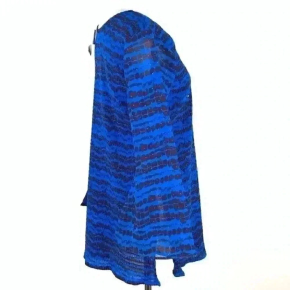 New Top 10 India tunic size FS black blue square - Picture 5 of 12